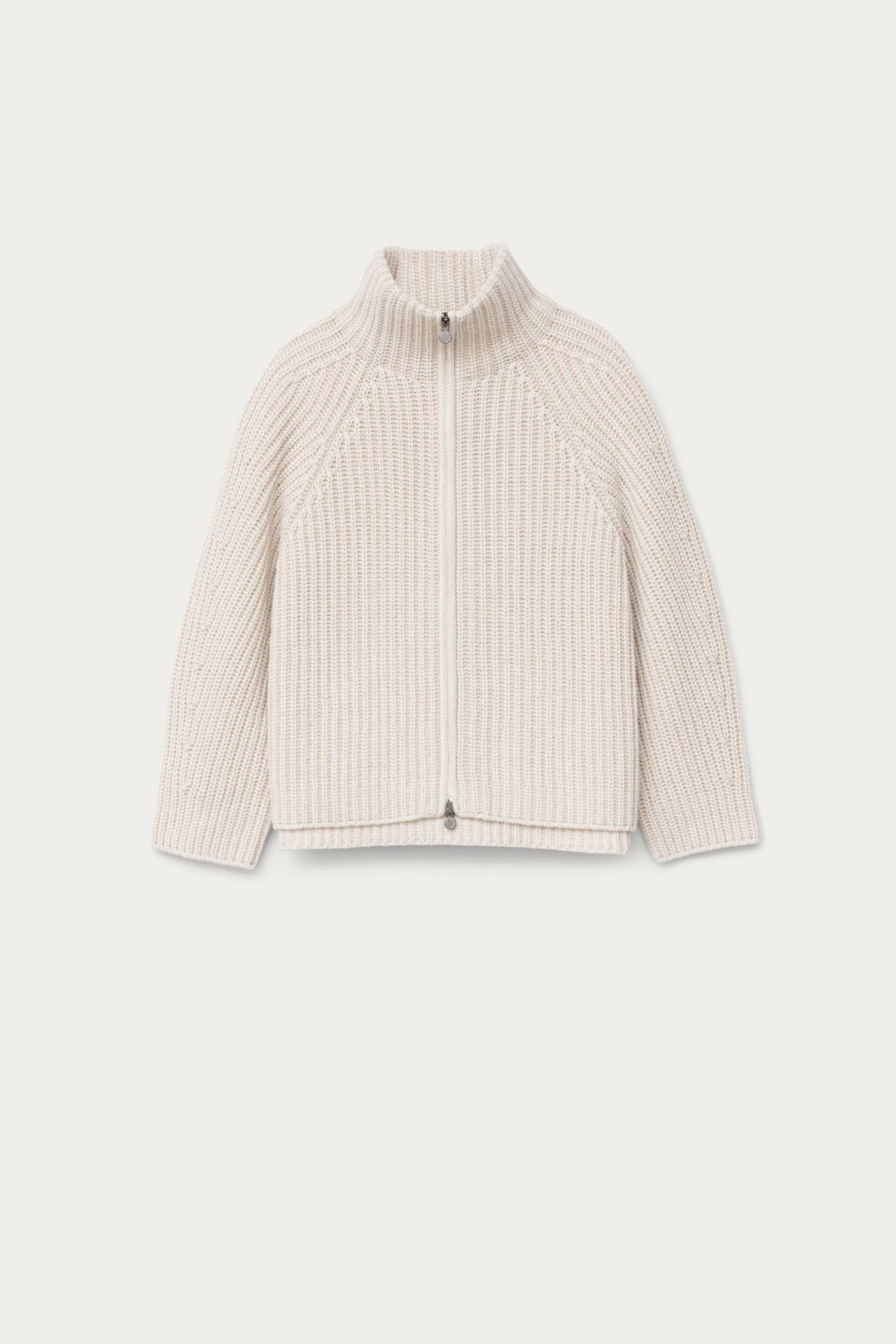 ニット・セーター Digan Cashmere Zipper Collar Knit (6color) Cotton Cashmere Textured Quarter Zip – NAADAM